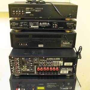 Pojaöalo Pioneer, Denon Tuner, Denon Kasetenrecorder, Denon CD Player,