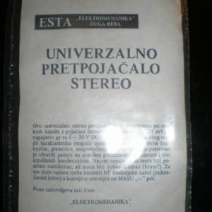Univerzalno pretpojačalo stereo u kitu
