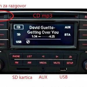 VW radio ORIGINAL-Golf 5,6,Caddy,Passat,Polo itd...TELEFON,USB, CDmp3