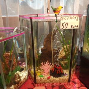 Akvarij 54 litre, sa poklopcem i postoljem