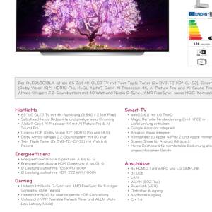 Lg oled65c18la