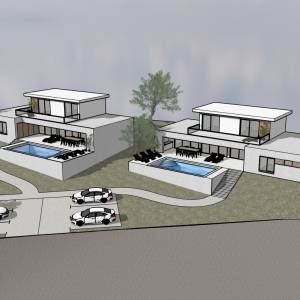 MOTOVUN zemljište sa projektom i dozvolom za dvije vile sa bazenom