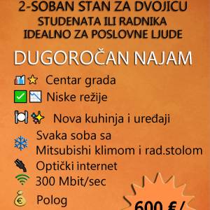 ️ RIJEKA-CENTAR **Top lokacija – potpuno NAMJEŠTEN 2-SOBNI STAN!**