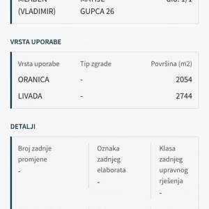 Zemljište Pojatno, uz glavnu cestu