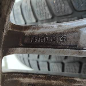 BMW X1, X3, allu felge 17" 5x120 Dunlop Winter 225/60R17