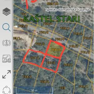 Kaštel Stari, zemljište 1316m2