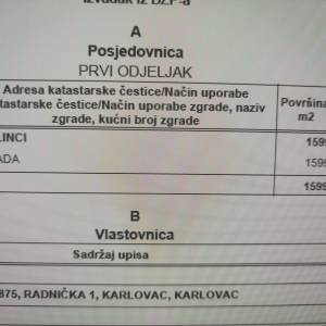 Kuća s okućnicom i livada