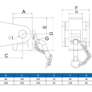 NOSAČ KIPER KESONA VILASTI 60x80mm eco