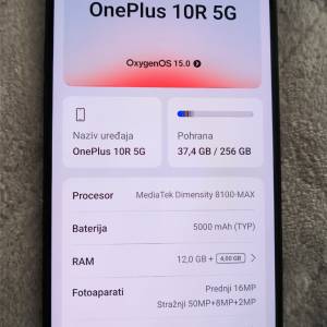 OnePlus 10R 256/12+4 GB