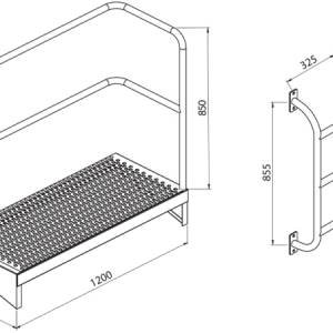 PLATFORMA S OGRADOM + LJESTVE