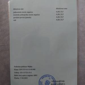 Povlastica za gospodarski ribolov na moru sa gliserom i prikolicom
