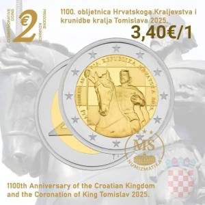 Prigodna kovanica 2€ kralj Tomislav