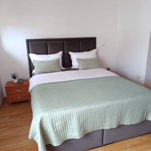 Prostran trosoban stan sa dvorištem i konobom