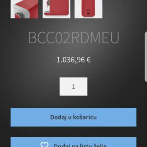 SMEG dizajnerski automatski aparat za kavu. Novo