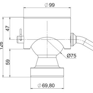 TROSTRANA KIPER KUGLA ZA KESON FI75 eco