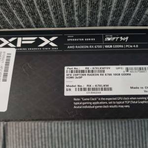 XFX AMD Radeon RX 6700 10GB GDDR6