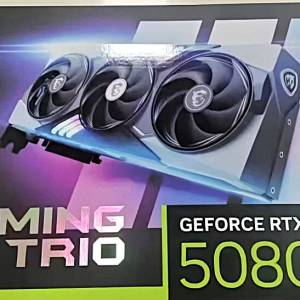 NVIDIA GeForce RTX 5080 16G GDDR7 MSI GAMING TRIO OC