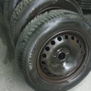 Gume cjelogodišnje Sava 195/65/15 4 kom. na čeličnim felgama.