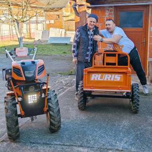 Motokultivator (Freza) Ruris 918K, 18Ks, 460cm3 + Prikolica