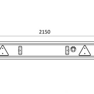 ODBOJNIK PRIKOLICE TÜV MODEL S SVJETLIMA