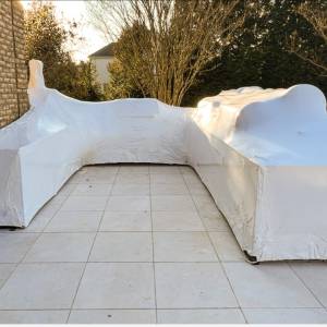 POSTAVLJANJE SHRINK WRAP FOLIJE ZA TRANSPORT, SKELE, GLISERE