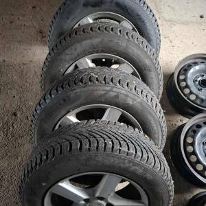 PRODAJEM ALU FELGE SA GUMAMA I 3 ČELICNE FELGE 5X112 15 COLI