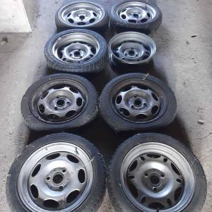 PRODAJEM ALU FELGE SA GUMAMA I 3 ČELICNE FELGE 5X112 15 COLI