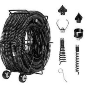 Stroj za čišćenje odvoda, automatski, sa spiralom 18m i 6 nastavaka