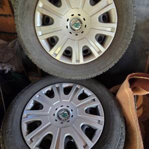 Zimske gume na čeličnim felgama Semperit 195/65/15 4 kom za Octaviu