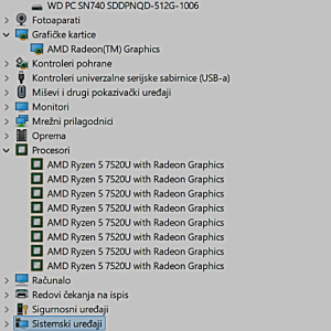 17.3", Ryzen 5 7520U, 8gb DDR5,  512gb M.2, AMD Radeon 610M, Win11