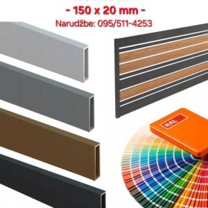 Aluminijske letvice 100x20mm