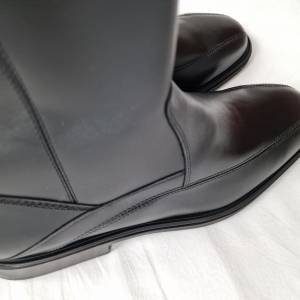 BOROVO crne kožne čizme (44)