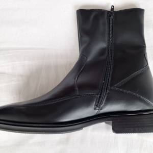 BOROVO crne kožne čizme (44)