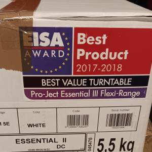 Gramofon Pro-Ject Essential II bijeli novi