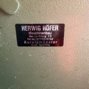 Höfer brusilica (šlajf mašina) 2.50x1.20