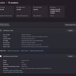 HP Prodesk 600 G4 DM i5-8500T, 16gb, m2 256gb, 320gb hdd, Windows 11