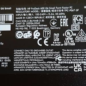 HP Prodesk 600 G6 SFF, i3-10100, 16gb, m2 256gb, UHD 630, Windows 11