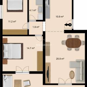 JEDNOSOBNI I DVOSOBNI APARTMAN, MIRNA I TIHA POZICIJA, VRSI