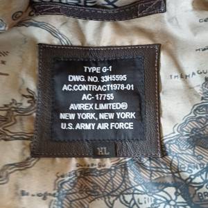 Kožna pilotska jakna Avirex G1