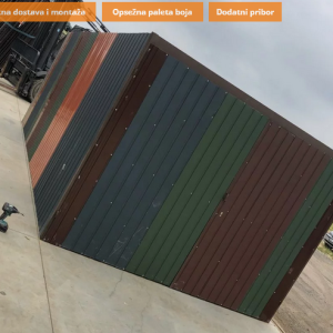 Metalna garaža 3x5m