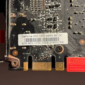 MSI nVidia GTX 1070 Aero 8G OC