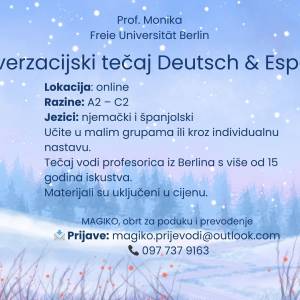 Prof. iz Berlina daje online poduke NJEMAČKI & ŠPANJOLSKI
