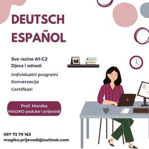 Prof. iz Berlina daje online poduke NJEMAČKI & ŠPANJOLSKI