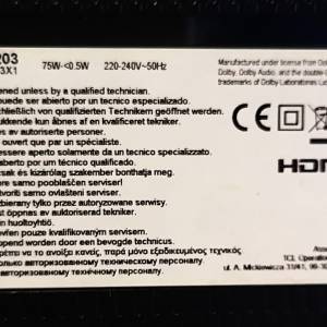 TCL40S6203 40"(102cm) Full HD LED TV HDR10 Android 15 Wi-Fi/Bluetooth