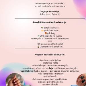 Tecaj za nokte ruska manikura, gel lak, trajni lak