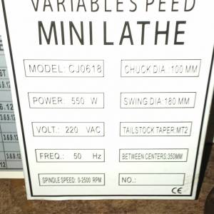 Tokarski stroj željezni novi za obradu metala, ima sve ko pravi