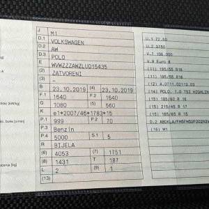 VW Polo 1,0 TSI HIGHLINE - PRVI VLASNIK