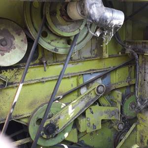 Kombajn Claas Dominator 98 SL Maxi sa Oros kukuruznim adapterom