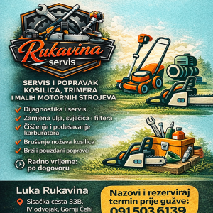 Servis kosilica ,flakserica ,motornih pila i  poljoprivrednih strojeva