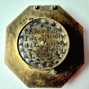 Antikni džepni sunčani sat/kompas